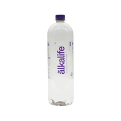 A bottle of naturally alkaline water with high pH and mineral content