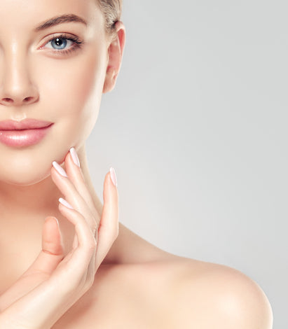 image of a young woman with beautiful skin